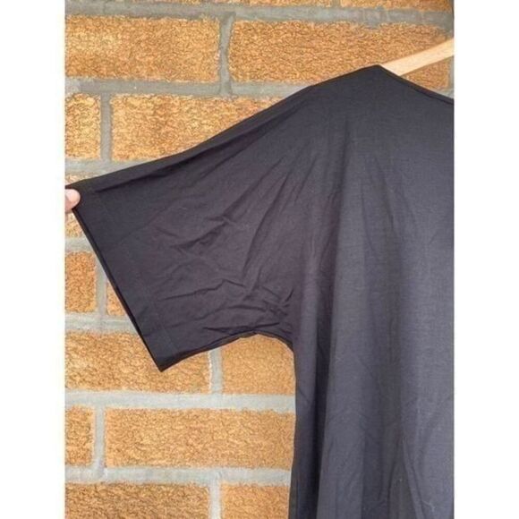Eileen Fisher Black Kimono jersey dress size small black - Picture 7 of 11